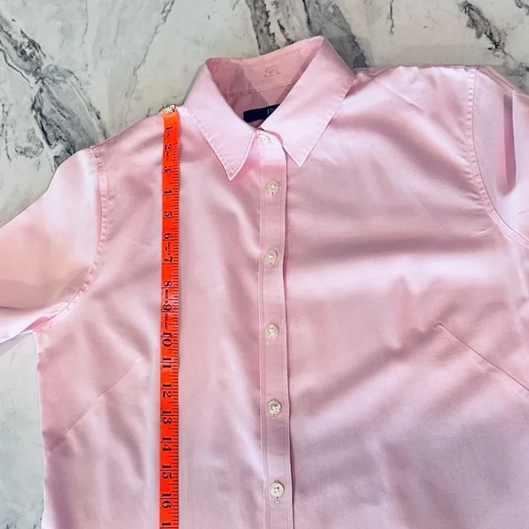 Banana Republic Light Pink Button Down Tailored Oxford Shirt-Size Small-Like New - Picture 6 of 7